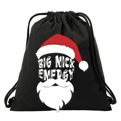 Big Nick Energy Funny Xmas Santa Hipster Drawstring Bag