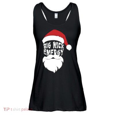 Big Nick Energy Funny Xmas Santa Hipster Ladies Essential Flowy Tank