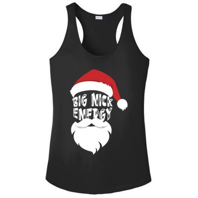 Big Nick Energy Funny Xmas Santa Hipster Ladies PosiCharge Competitor Racerback Tank