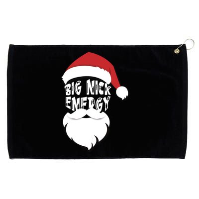 Big Nick Energy Funny Xmas Santa Hipster Grommeted Golf Towel