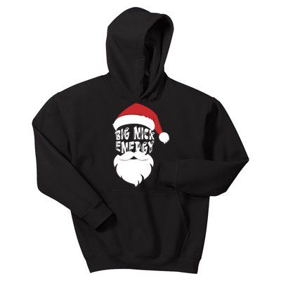 Big Nick Energy Funny Xmas Santa Hipster Kids Hoodie