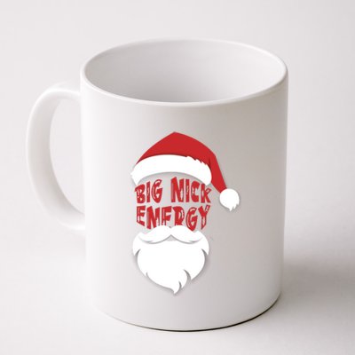 Big Nick Energy Funny Xmas Santa Hipster Coffee Mug