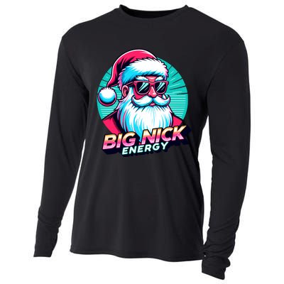 Big Nick Energy Funny Santa Christmas Cooling Performance Long Sleeve Crew