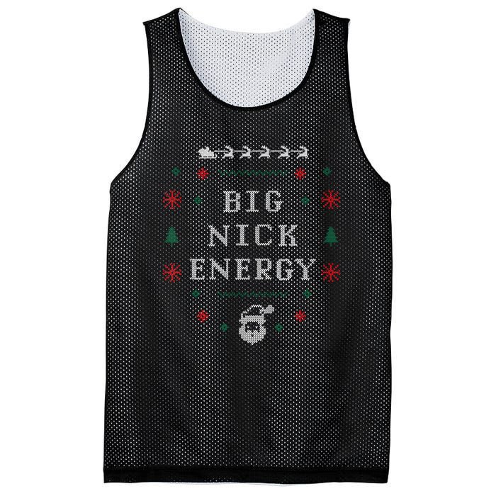 Big Nick Energy Funny Xmas Christmas Holiday Mesh Reversible Basketball Jersey Tank