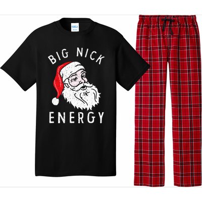 Big Nick Energy Funny Santa Christmas Family Matching  Pajama Set