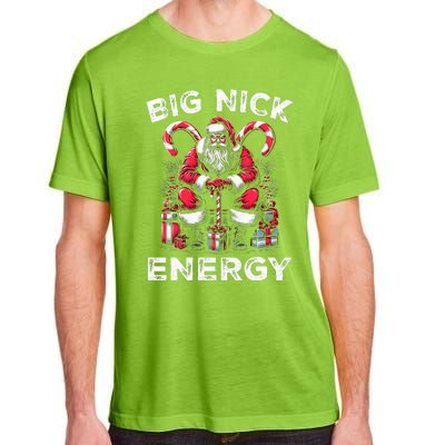 Big Nick Energy Funny Santa Claus Christmas  Adult ChromaSoft Performance T-Shirt