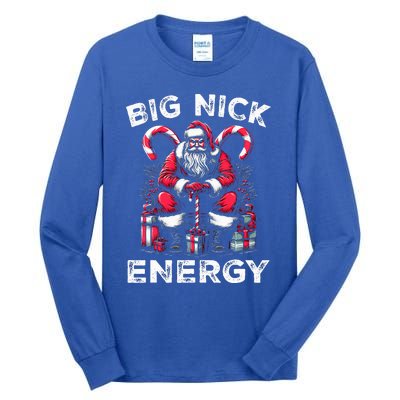 Big Nick Energy Funny Santa Claus Christmas  Tall Long Sleeve T-Shirt