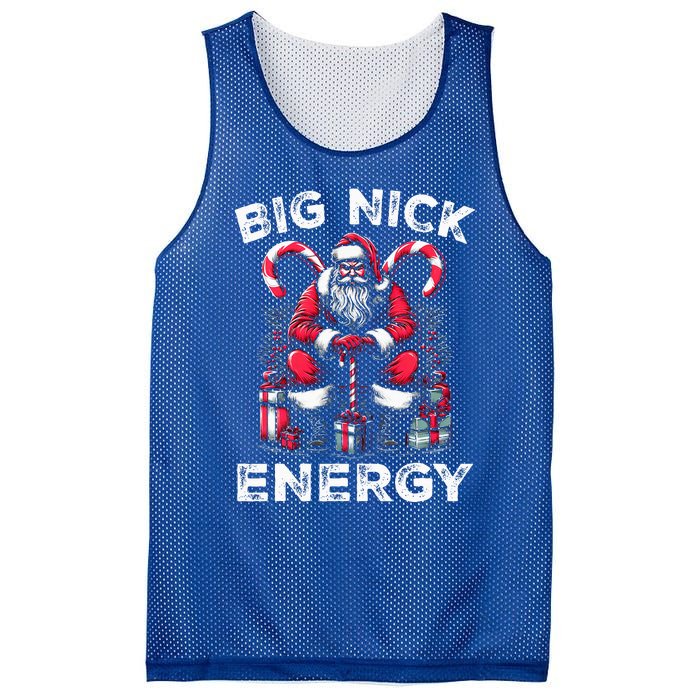 Big Nick Energy Funny Santa Claus Christmas  Mesh Reversible Basketball Jersey Tank