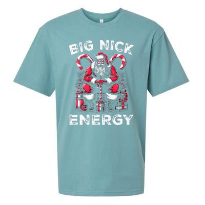 Big Nick Energy Funny Santa Claus Christmas  Sueded Cloud Jersey T-Shirt