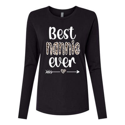 Best Nannie Ever Nannie Grandmother Nannie Grandma Funny Gift Womens Cotton Relaxed Long Sleeve T-Shirt