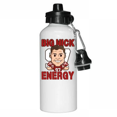 Big Nick Energy Nick 97 Football Player Bosa Fan Aluminum Water Bottle 