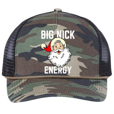 Big Nick Energy Funny Xmas Christmas Gift Retro Rope Trucker Hat Cap