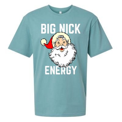 Big Nick Energy Funny Xmas Christmas Gift Sueded Cloud Jersey T-Shirt