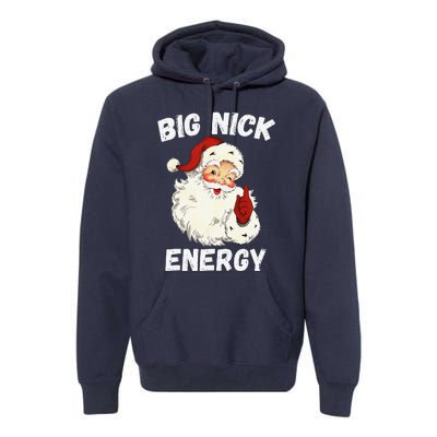 Big Nick Energy Santa Groovy Retro Vintage Premium Hoodie