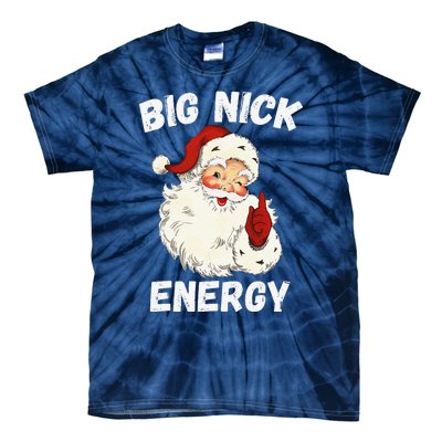 Big Nick Energy Santa Groovy Retro Vintage Tie-Dye T-Shirt