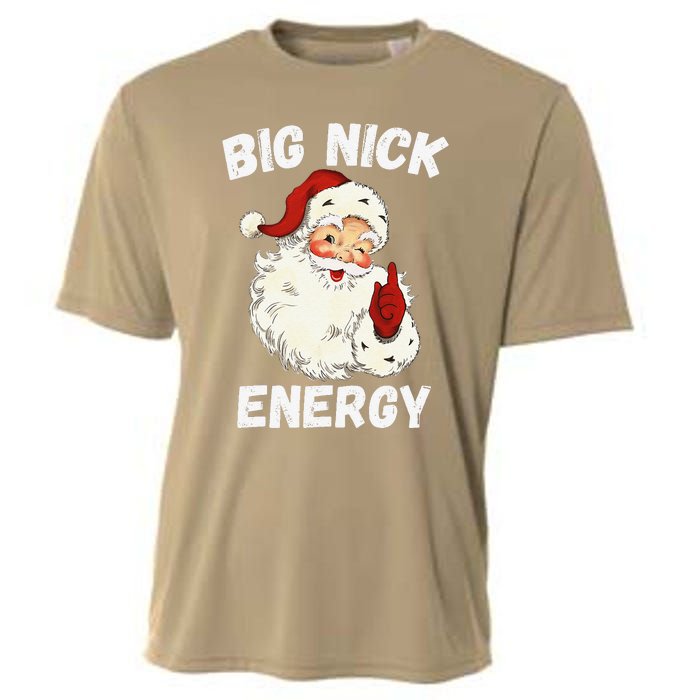 Big Nick Energy Santa Groovy Retro Vintage Cooling Performance Crew T-Shirt