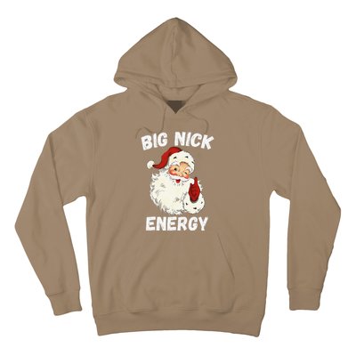 Big Nick Energy Santa Groovy Retro Vintage Hoodie