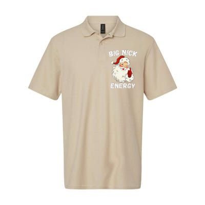 Big Nick Energy Santa Groovy Retro Vintage Softstyle Adult Sport Polo