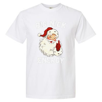 Big Nick Energy Santa Groovy Retro Vintage Garment-Dyed Heavyweight T-Shirt