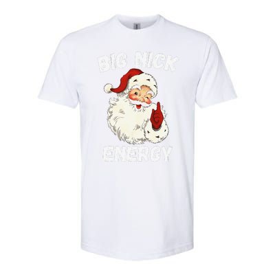 Big Nick Energy Santa Groovy Retro Vintage Softstyle® CVC T-Shirt