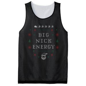 Big Nick Energy Funny Xmas Christmas Holiday Mesh Reversible Basketball Jersey Tank