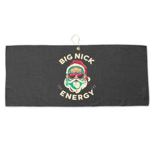 Big Nick Energy Santa Christmas Large Microfiber Waffle Golf Towel