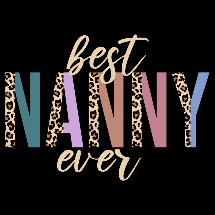 Best Nanny Ever Cheetah Cute Gift 16 in Basic Backpack