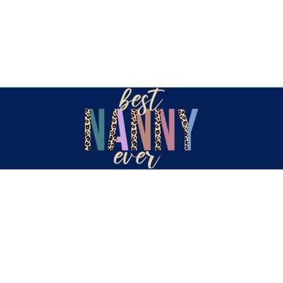 Best Nanny Ever Cheetah Cute Gift Bumper Sticker