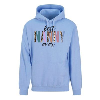 Best Nanny Ever Cheetah Cute Gift Unisex Surf Hoodie