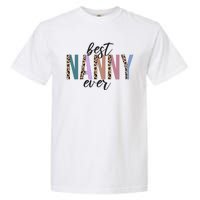 Best Nanny Ever Cheetah Cute Gift Garment-Dyed Heavyweight T-Shirt