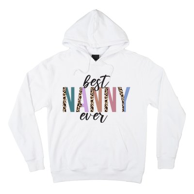 Best Nanny Ever Cheetah Cute Gift Hoodie