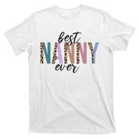 Best Nanny Ever Cheetah Cute Gift T-Shirt