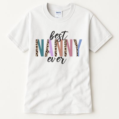 Best Nanny Ever Cheetah Cute Gift Tall T-Shirt