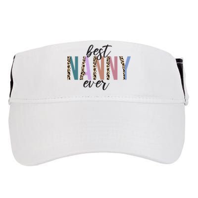 Best Nanny Ever Cheetah Cute Gift Adult Drive Performance Visor