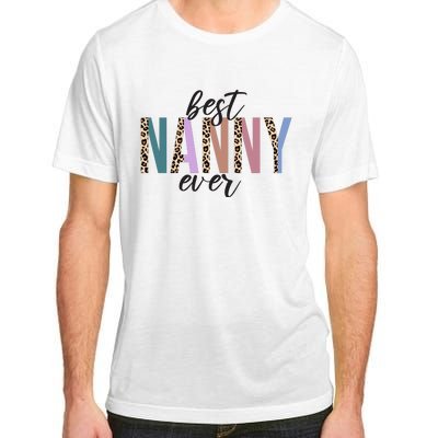 Best Nanny Ever Cheetah Cute Gift Adult ChromaSoft Performance T-Shirt