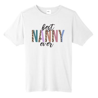 Best Nanny Ever Cheetah Cute Gift Tall Fusion ChromaSoft Performance T-Shirt