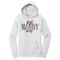 Best Nanny Ever Cheetah Cute Gift Women's Pullover Hoodie