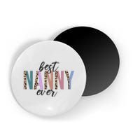 Best Nanny Ever Cheetah Cute Gift Magnet