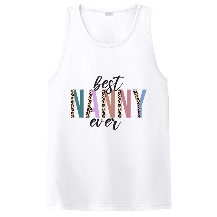 Best Nanny Ever Cheetah Cute Gift PosiCharge Competitor Tank