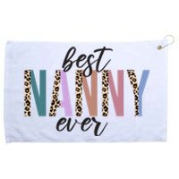 Best Nanny Ever Cheetah Cute Gift Grommeted Golf Towel