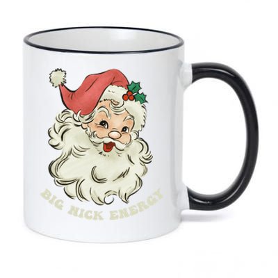 Big Nick Energy Santa Groovy Retro 11oz Black Color Changing Mug