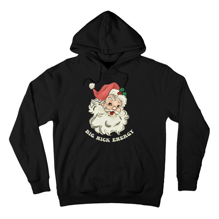 Big Nick Energy Santa Groovy Retro Hoodie