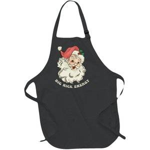 Big Nick Energy Santa Groovy Retro Full-Length Apron With Pockets