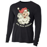 Big Nick Energy Santa Groovy Retro Cooling Performance Long Sleeve Crew