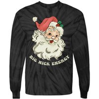 Big Nick Energy Santa Groovy Retro Tie-Dye Long Sleeve Shirt