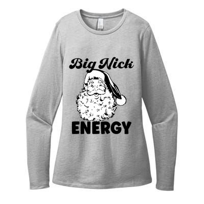 Big Nick Energy Great Gift Santa Naughty Xmas Funny Christmas Great Gift Womens CVC Long Sleeve Shirt