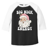 Big Nick Energy Funny Santa Xmas Retro Christmas Toddler Fine Jersey T-Shirt