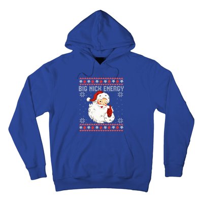 Big Nick Energy Santa Naughty Ugly Christmas Sweater Hoodie