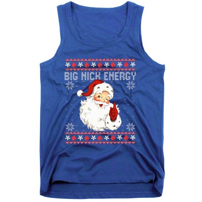 Big Nick Energy Santa Naughty Ugly Christmas Sweater Tank Top