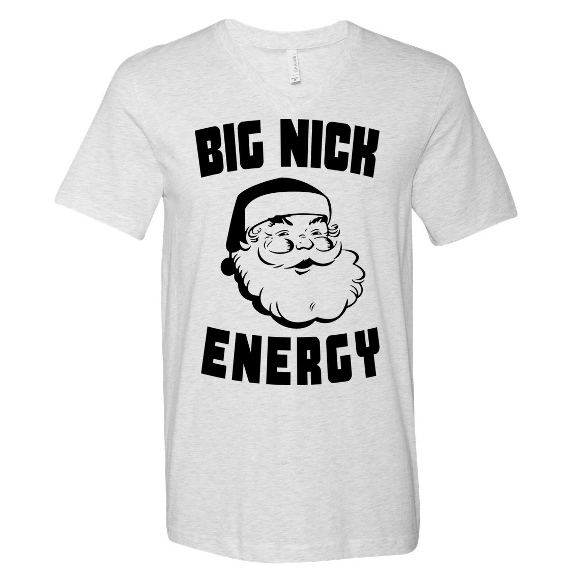 Big Nick Energy Funny Santa Claus V-Neck T-Shirt